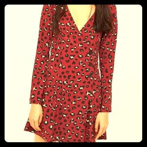 🔥Wild!! Red Cheetah Print Top/Dress- Brand New!!